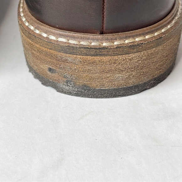 Ecco Kenton Brogue Tie Wingtip Brown Leather Oxford Dress Shoe - Picture 10 of 14